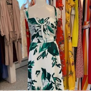NWT green multi print dress Size 14
